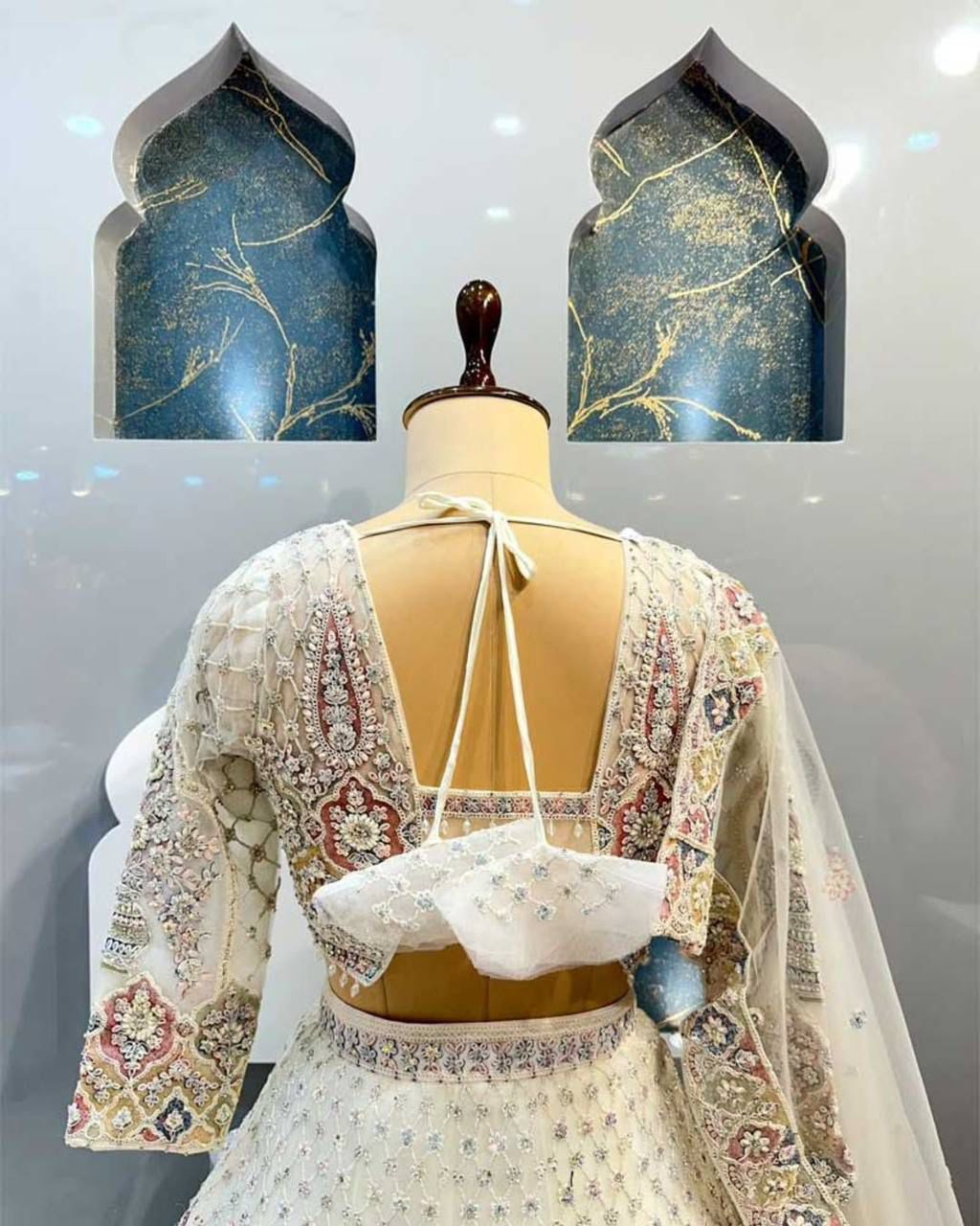 Off-White Designer Bridal Lehenga