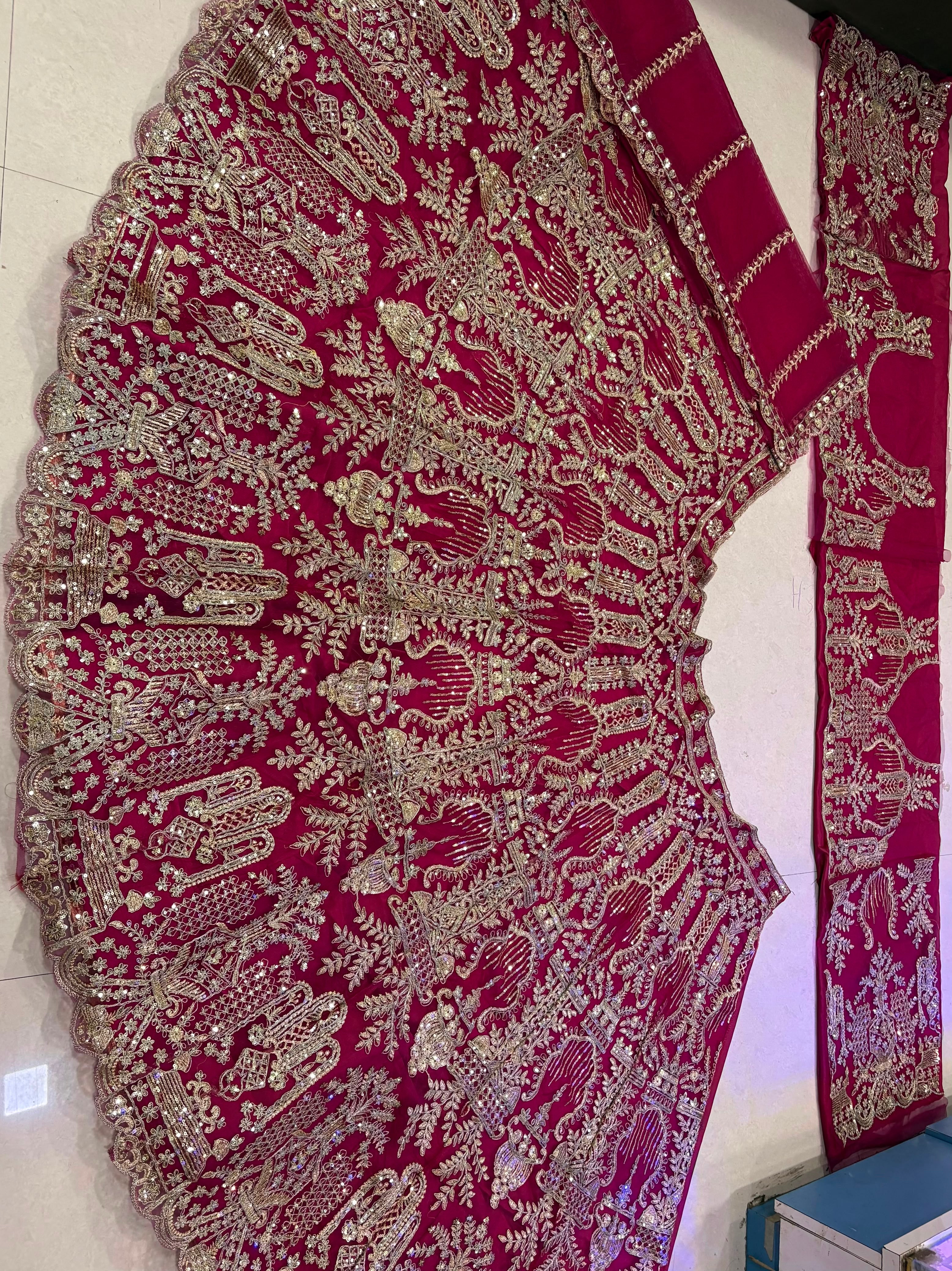 Dusty Rose Bridal Lehenga Choli Set, Heavy Embroidered Wedding Lehenga, Designer Indian Bridal Outfit, Luxury Pink Lehenga with Dupatta