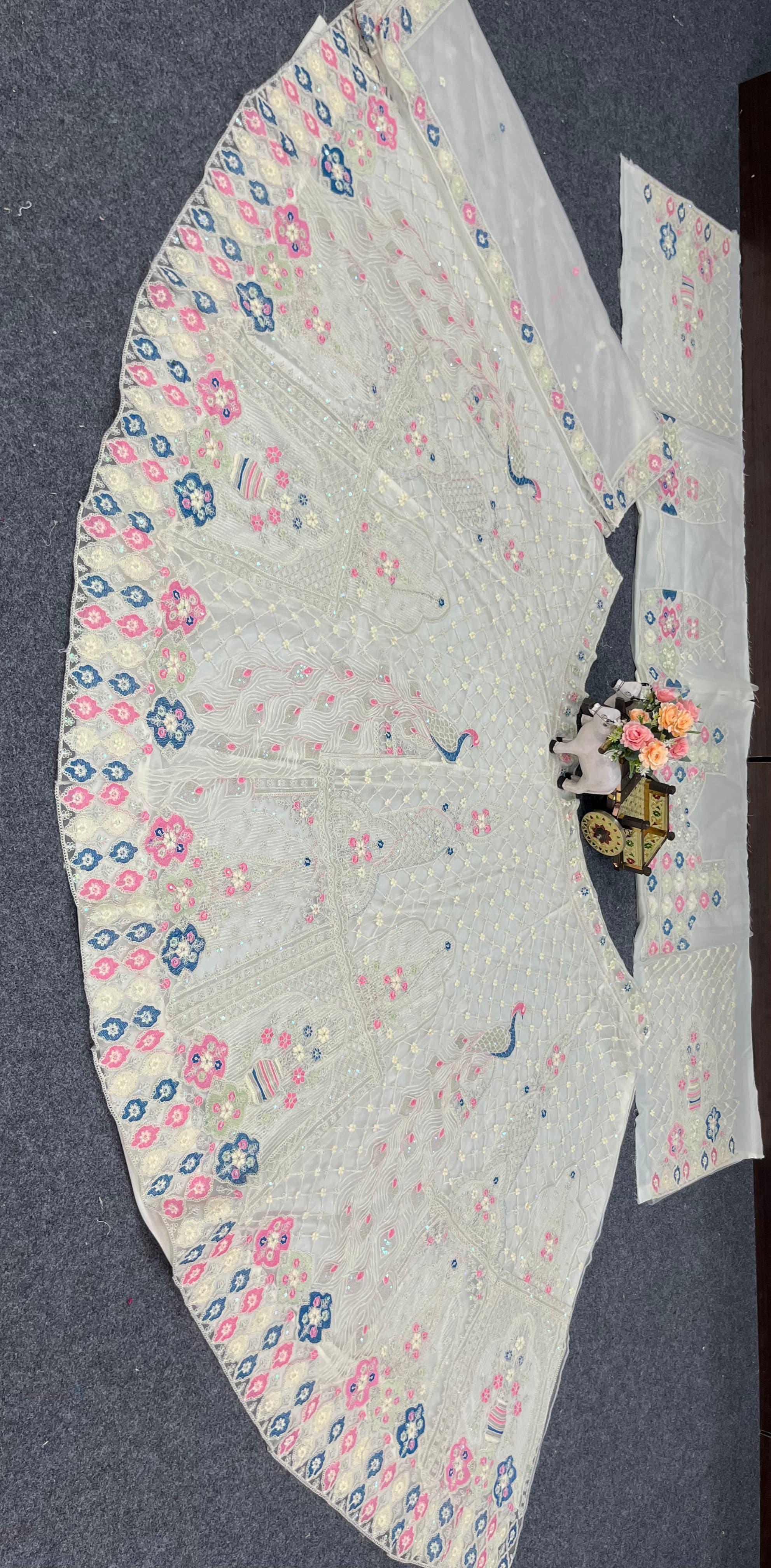 Off-White Designer Bridal Lehenga