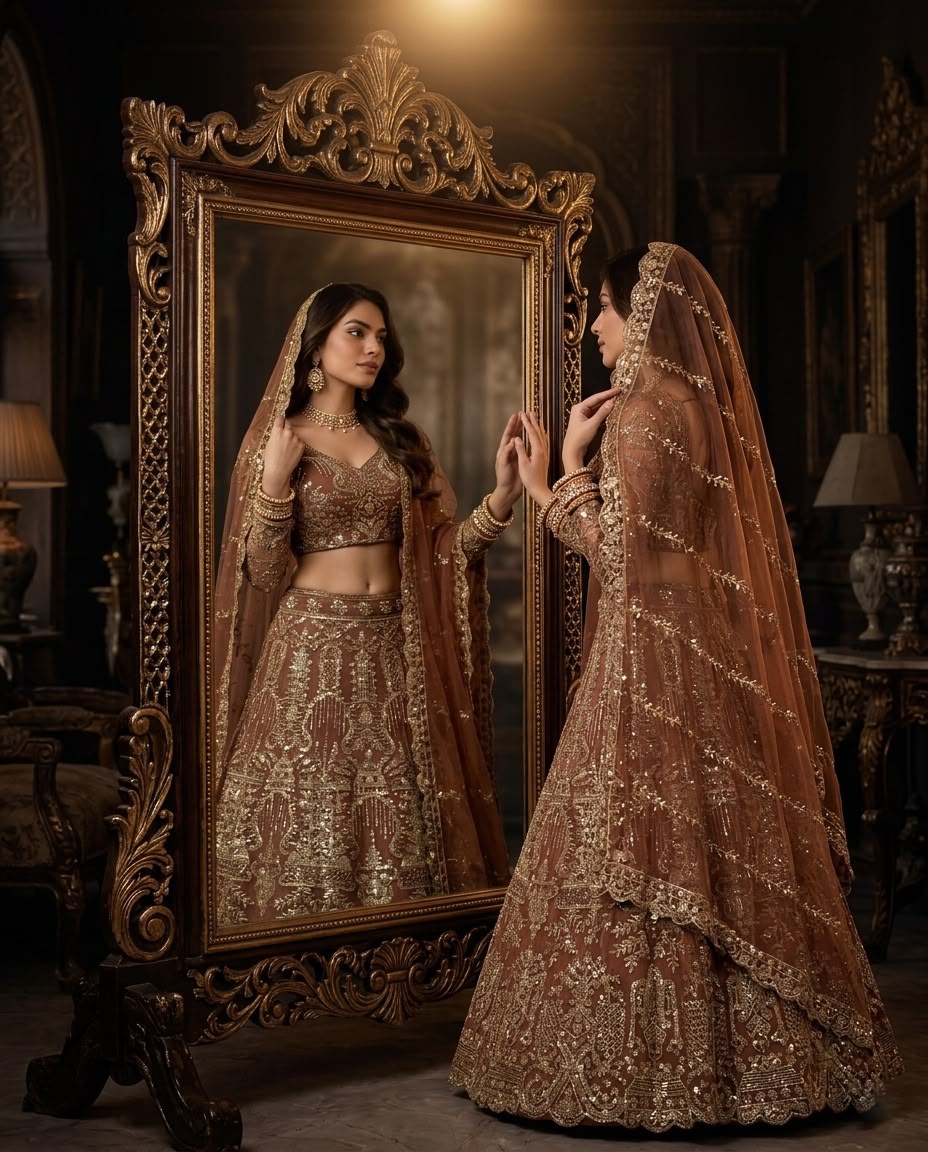 Dusty Taupe Bridal Lehenga Choli Set, Heavy Embroidered Wedding Lehenga, Designer Indian Bridal Outfit, Luxury Beige Lehenga with Dupatta