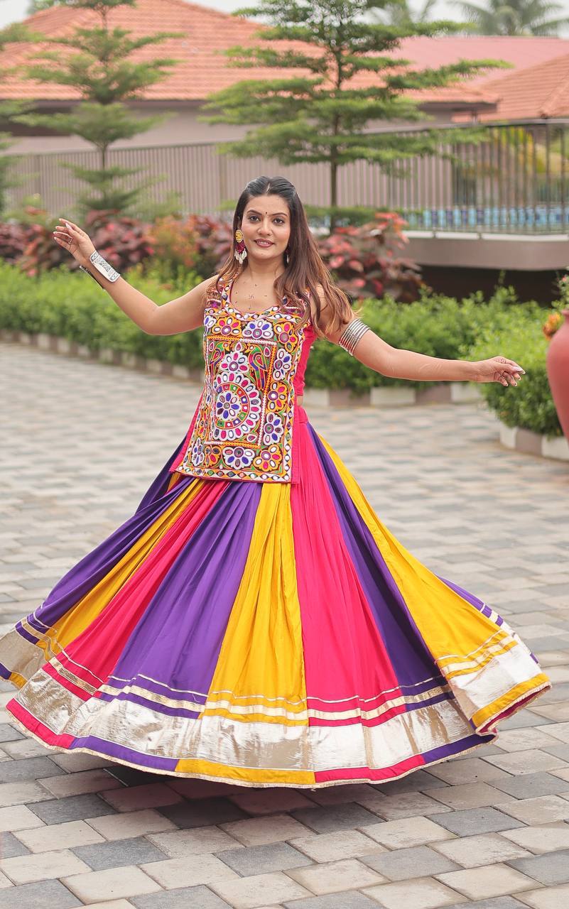 Multicolor Navratri Lehenga