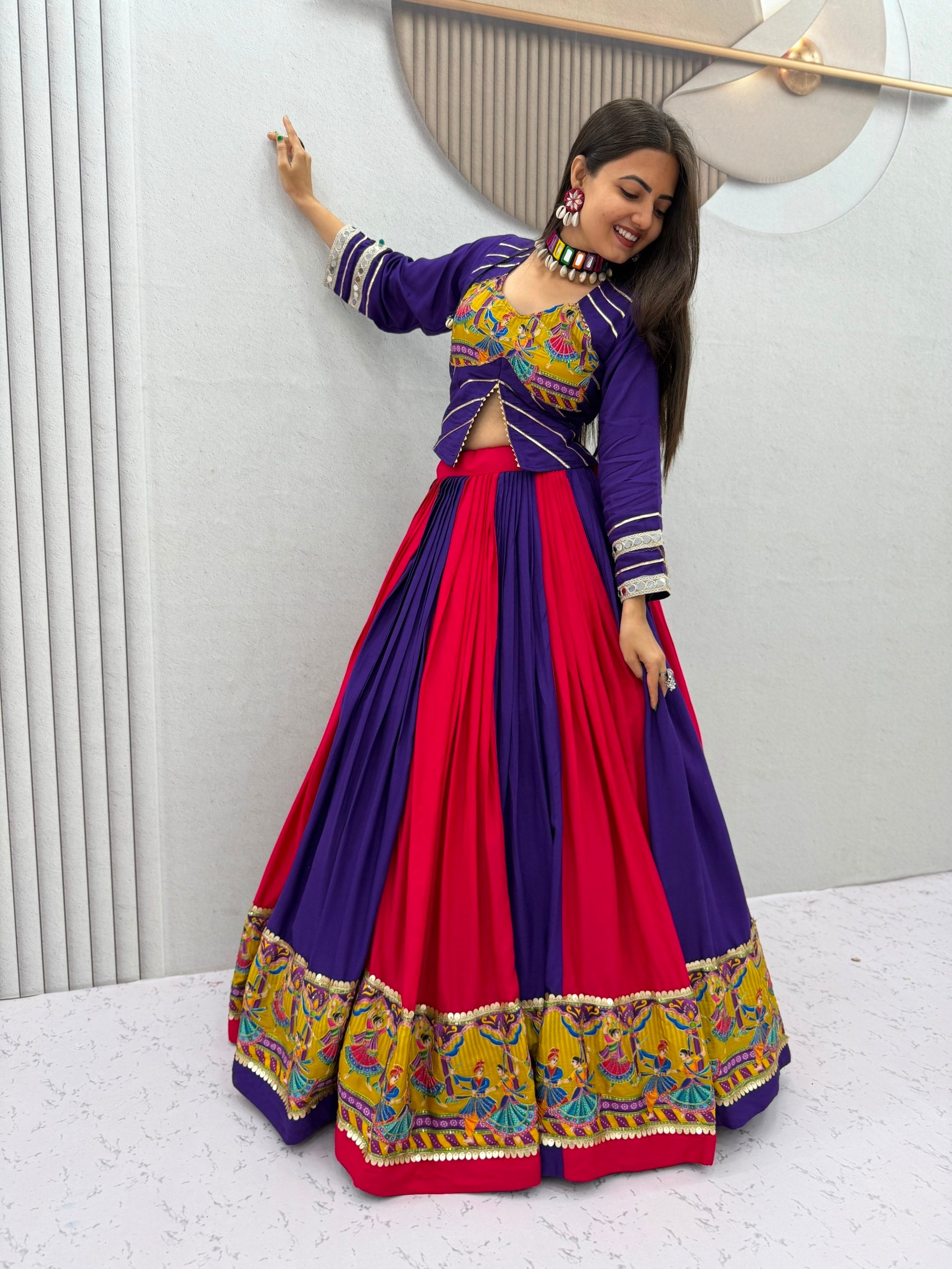 Mirror Work Choli Set