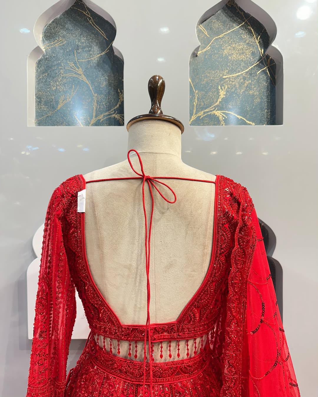Luxury Red Bridal Lehenga Choli Set – Heavy Embroidered Wedding Lehenga, Designer Indian Bridal Dress, Reception Outfit, Red Wedding Lehenga with Dupatta