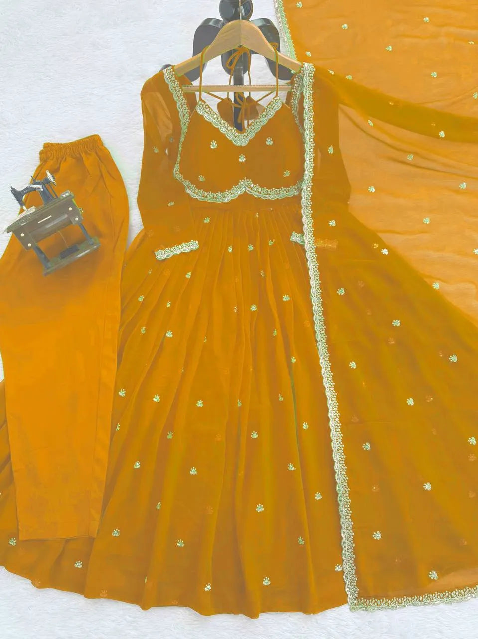 anarkali with dupatta set