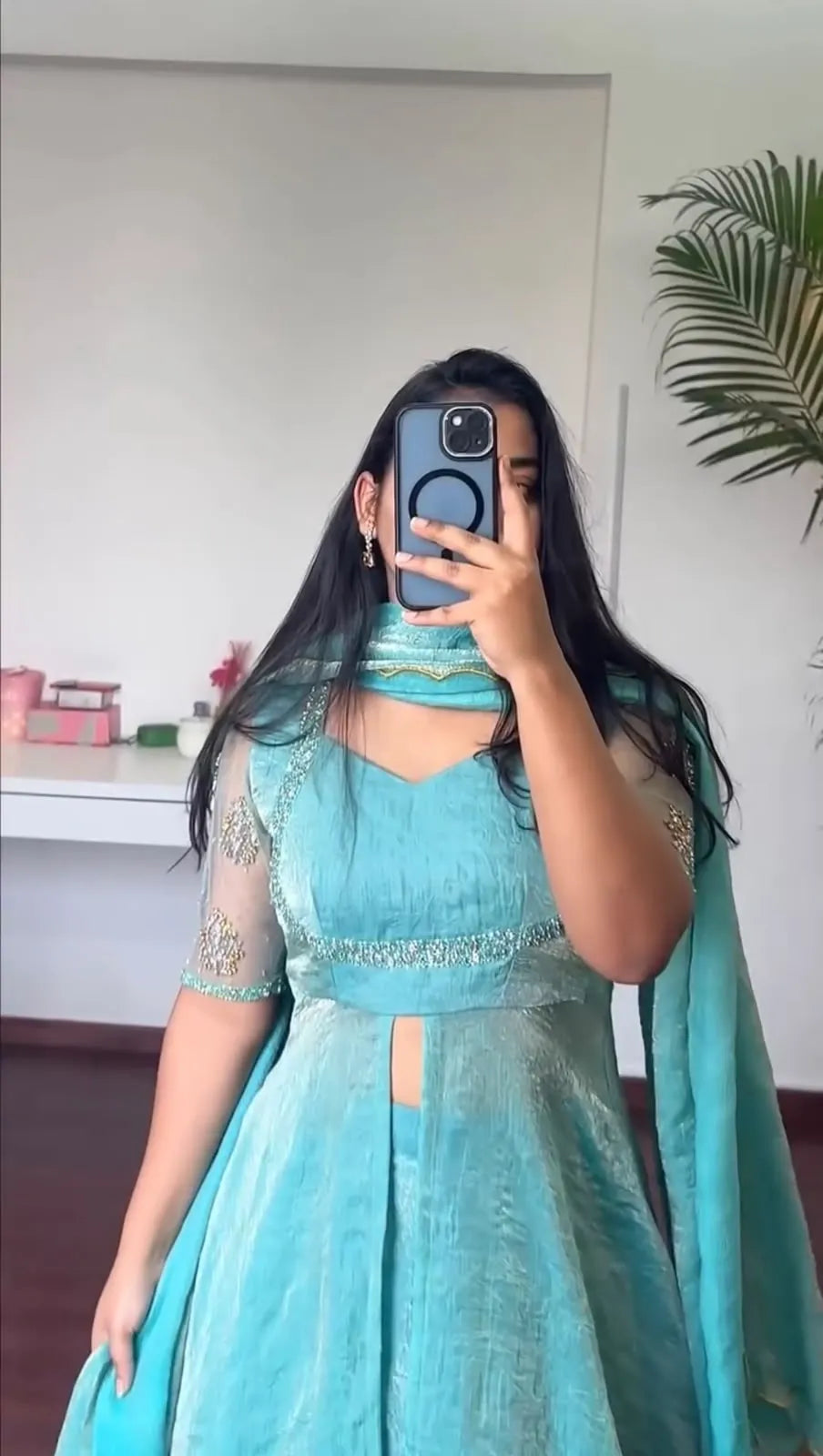 aqua anarkali palazzo