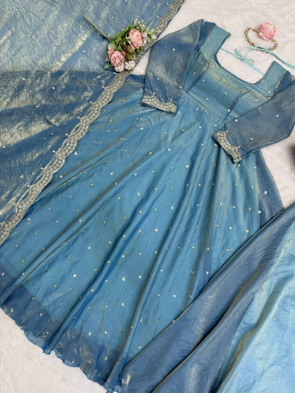 blue wedding suit women