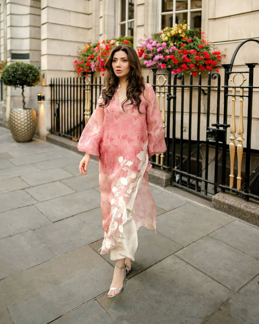 blush pink shrug set