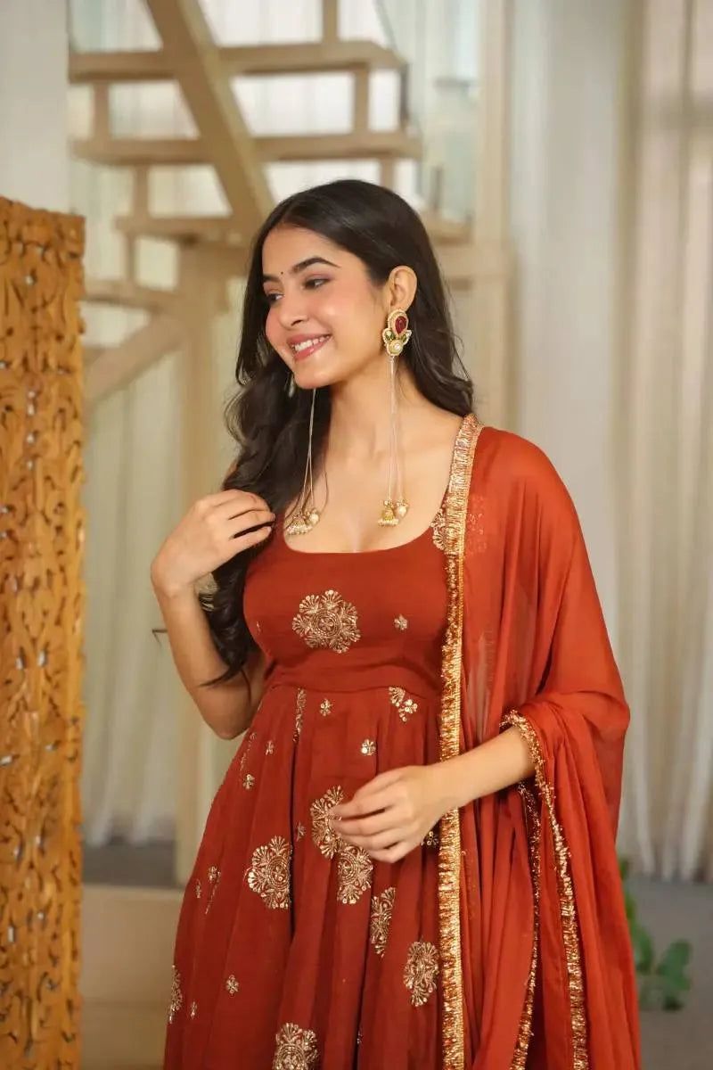 karishma silk anarkali