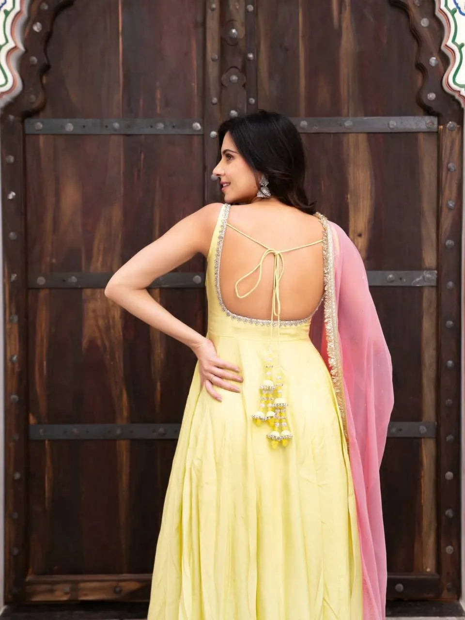 lemon yellow wedding suit
