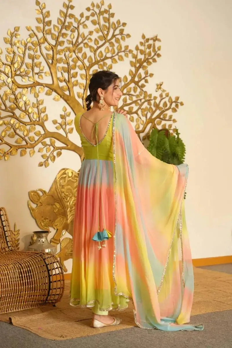 multicolor festive suit