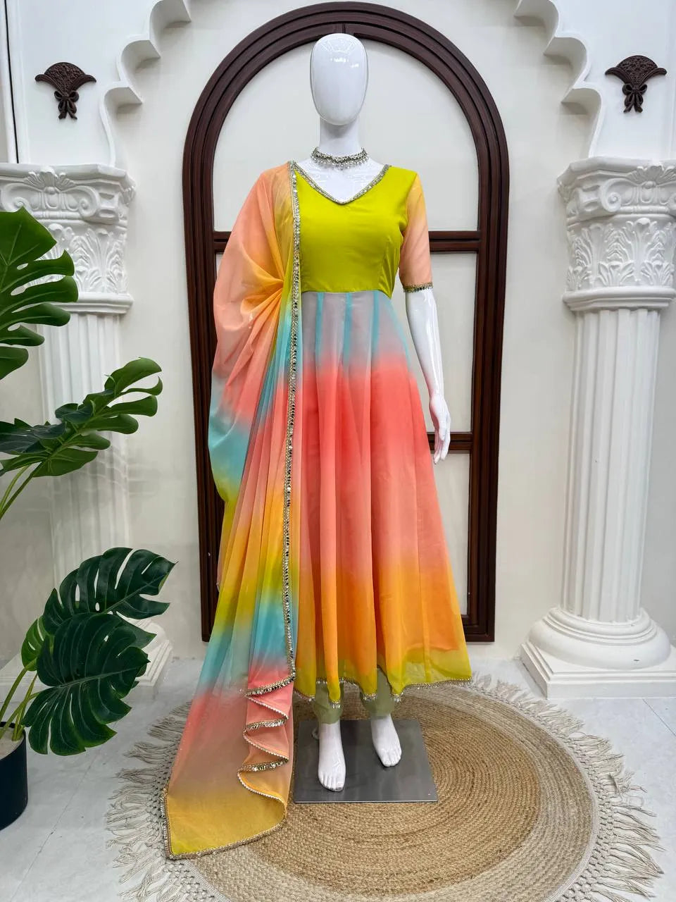 multicolor party wear