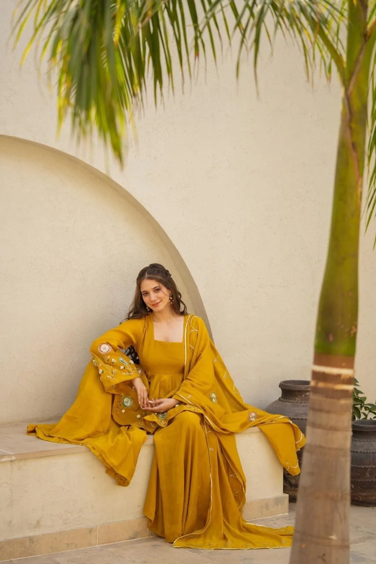 mustard wedding suit set