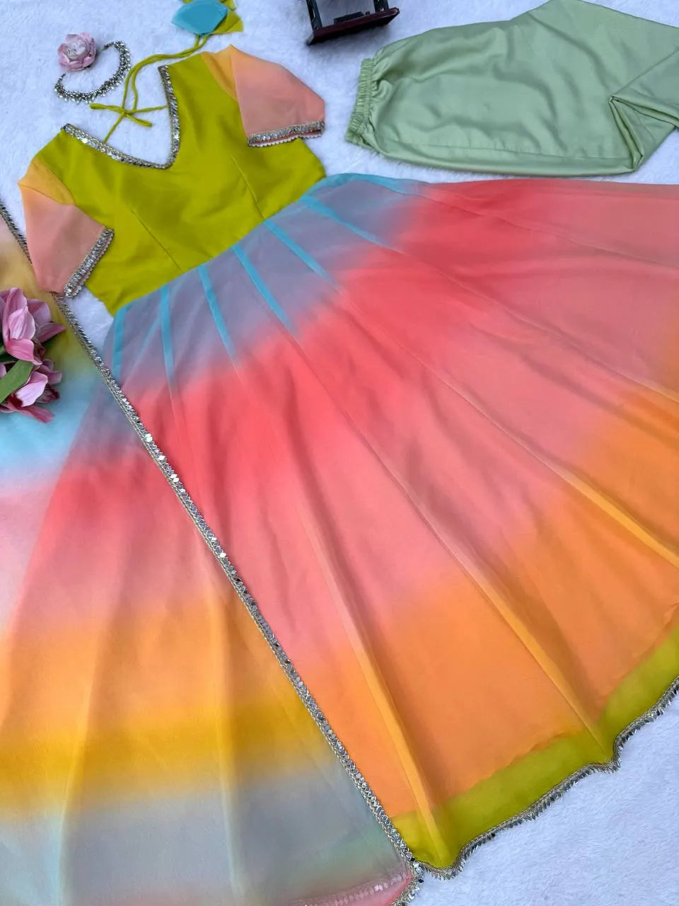 ombre party wear suit