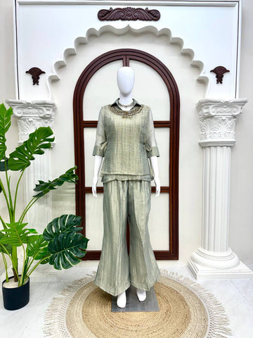 Green Festive Kurta Set