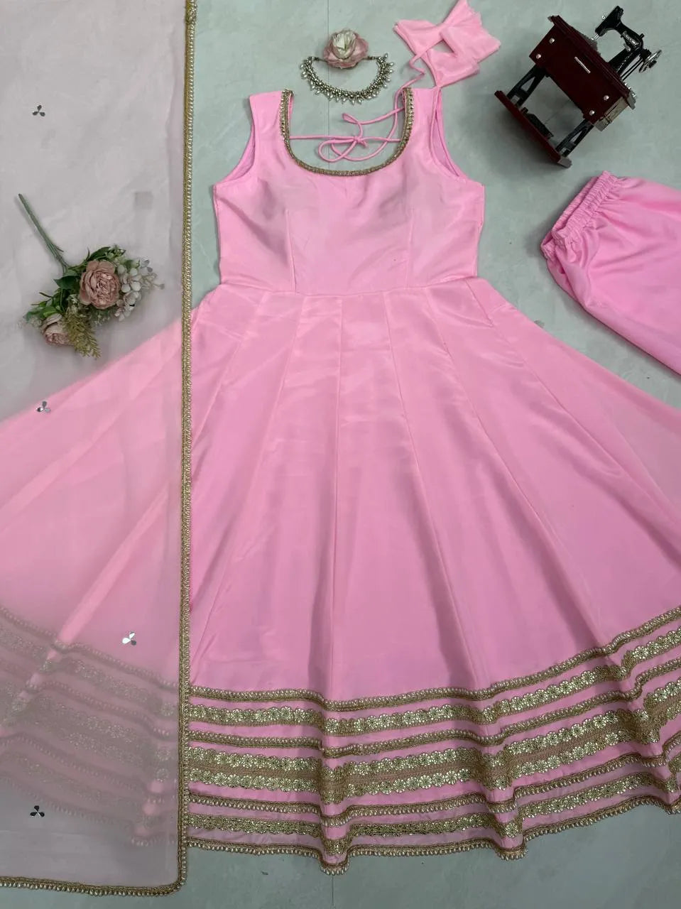 pink occasion wear set