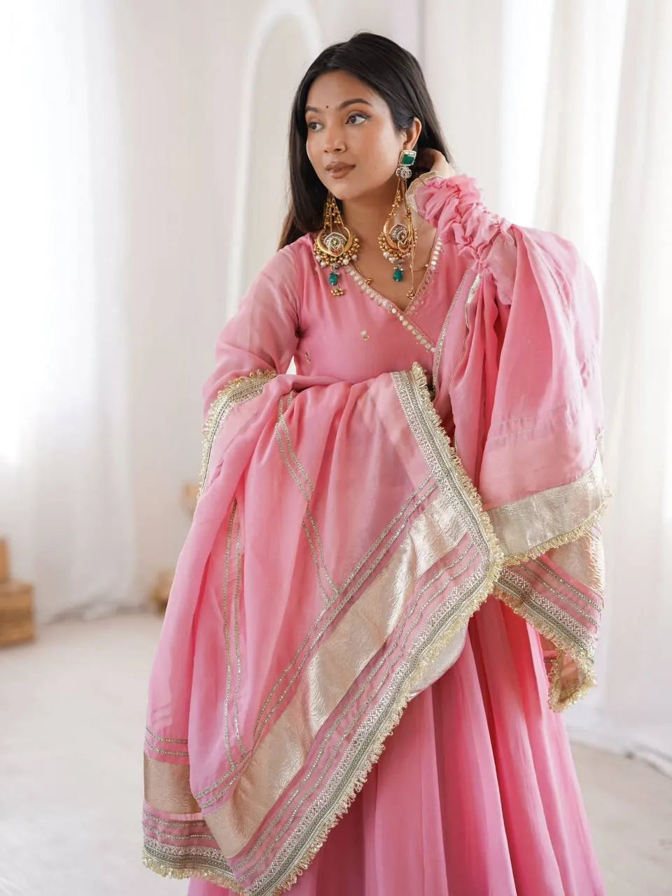 pink wedding lehenga set