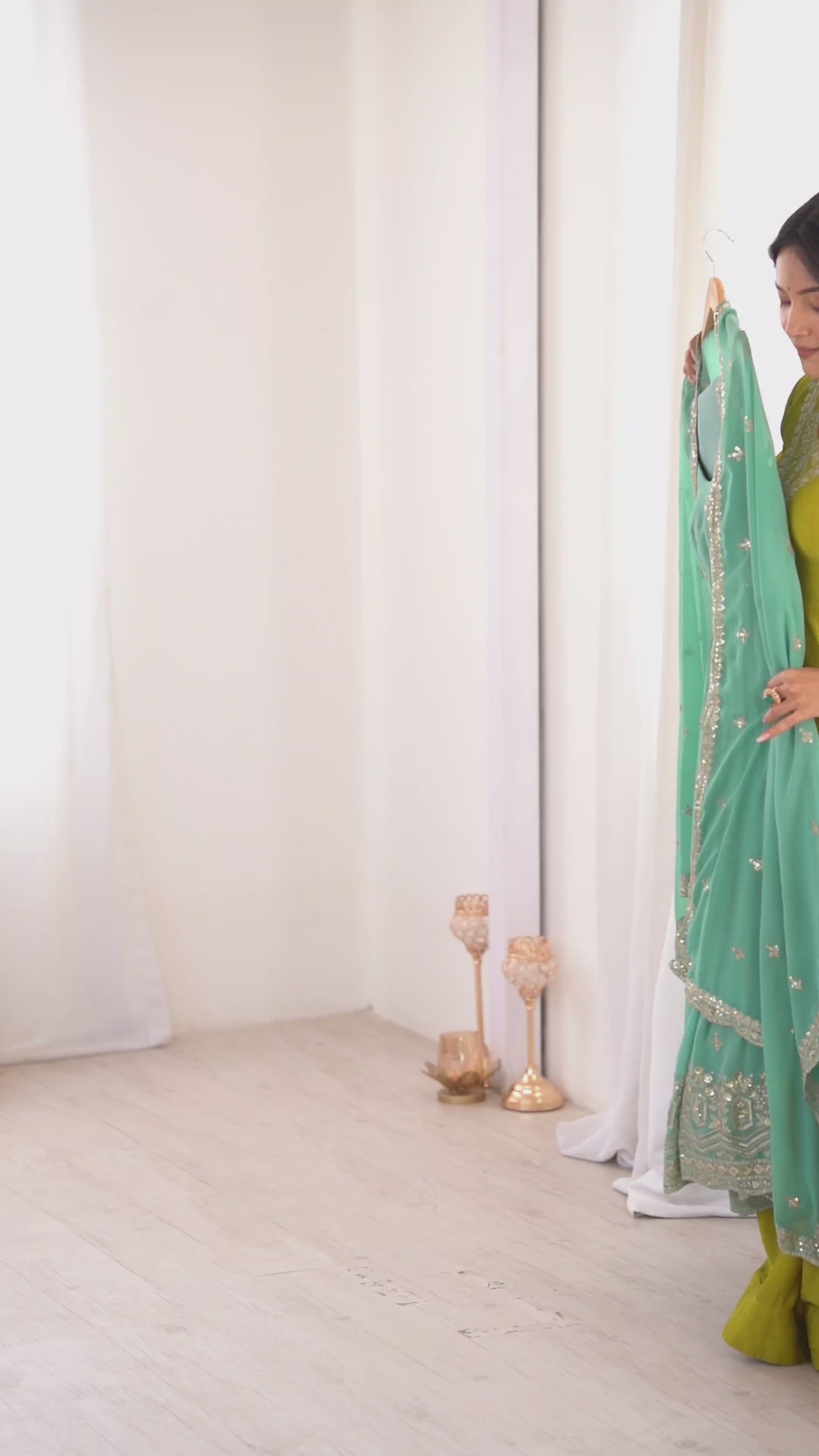 rivanya sea green suit

