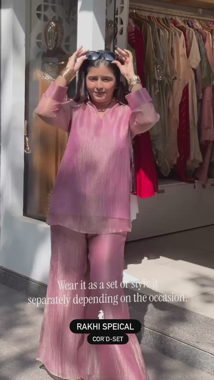 Pink Embroidered Kurta