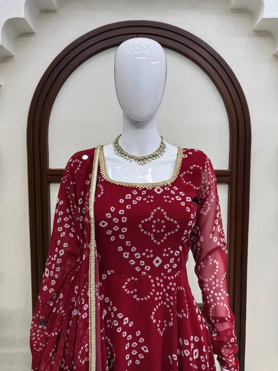 printed anarkali for women