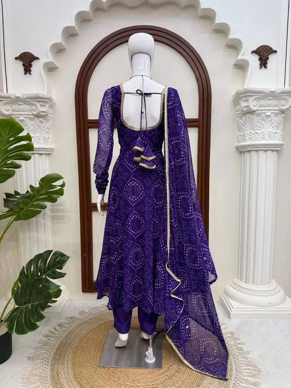 purple three piece suit