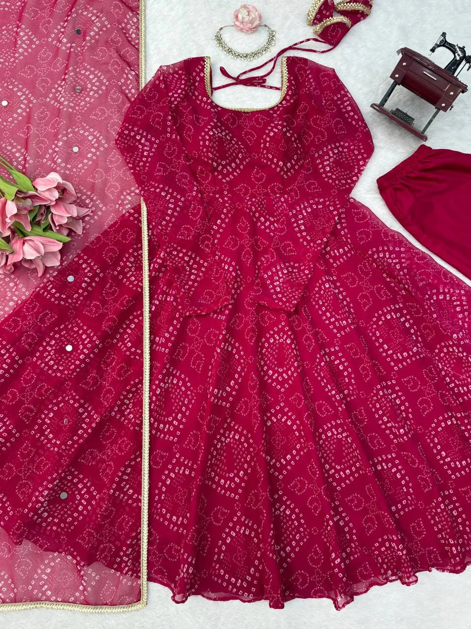 rani pink designer suit