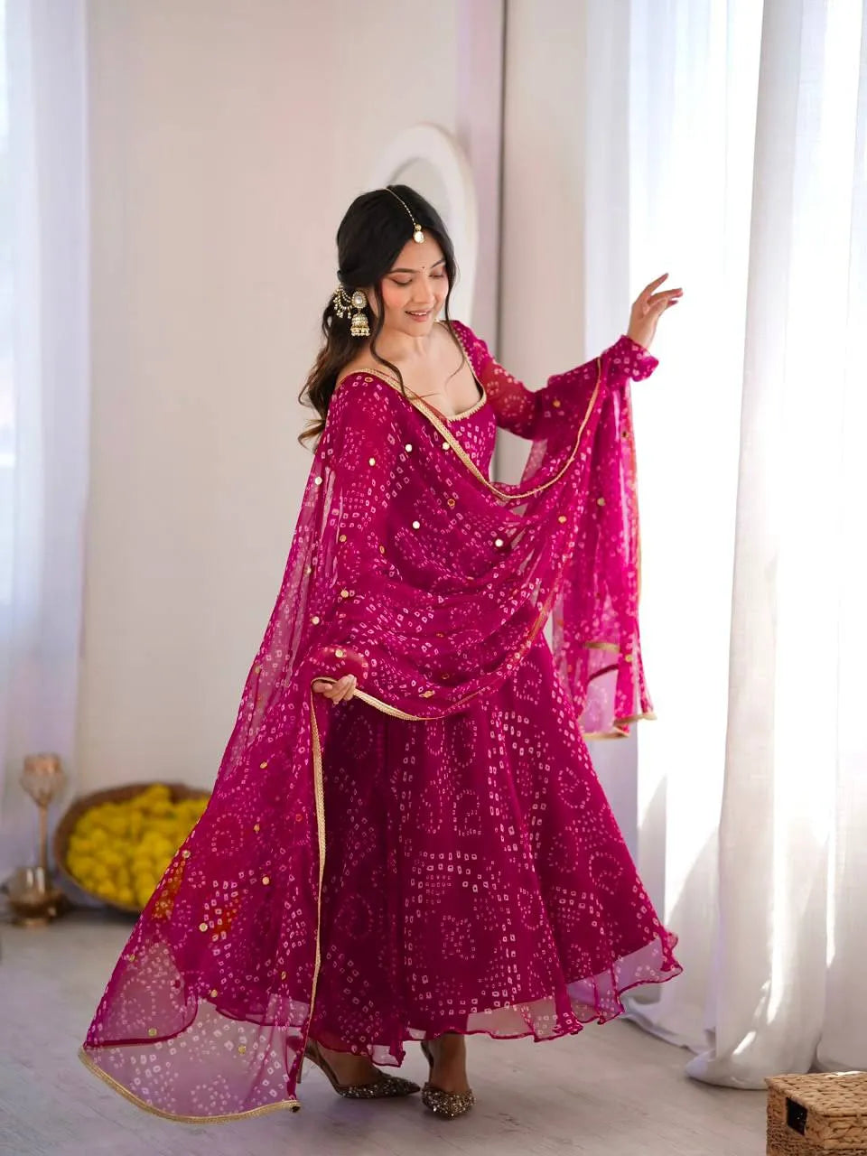 rani pink anarkali suit