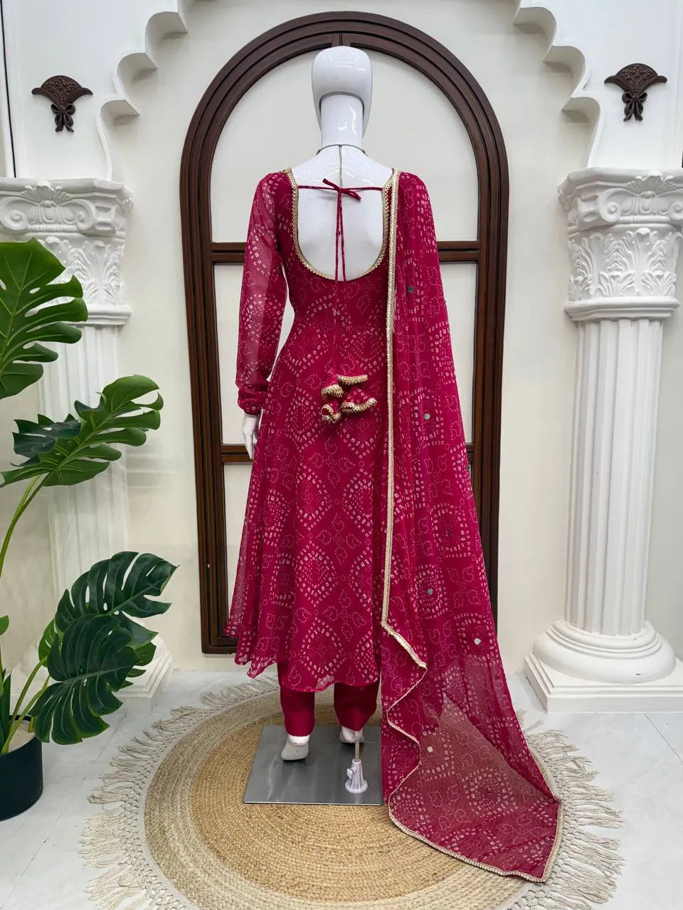 rani pink three piece suit
