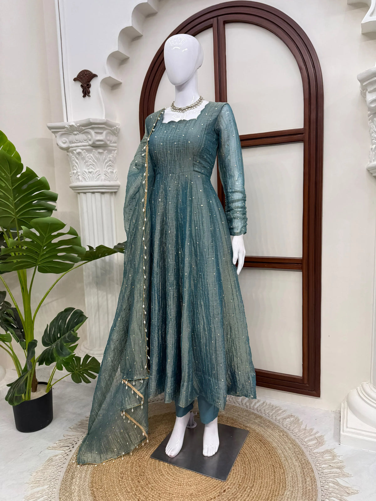 teal festive suit women