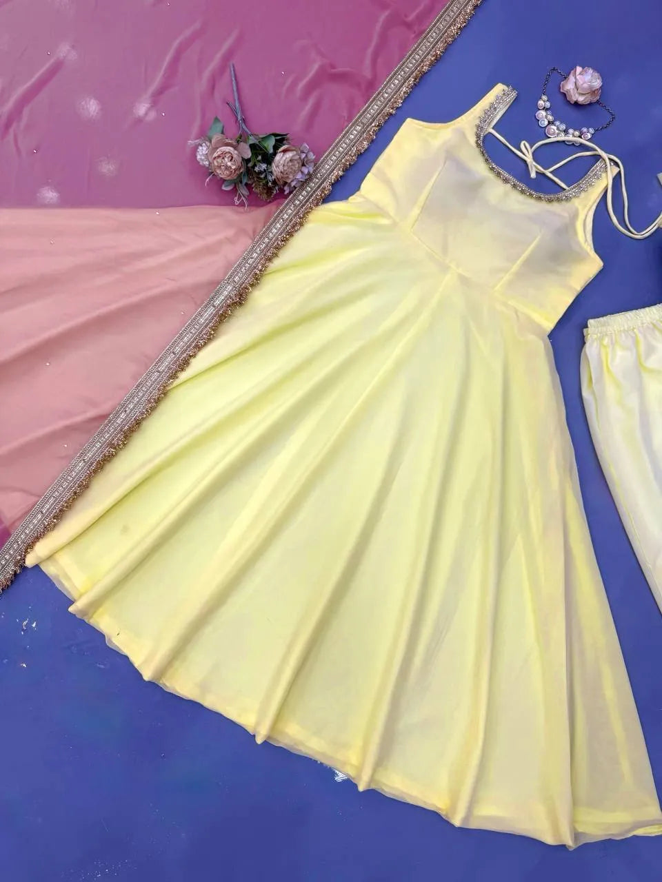 yellow occasion wear set